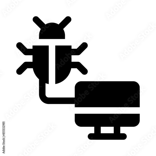 malware glyph icon