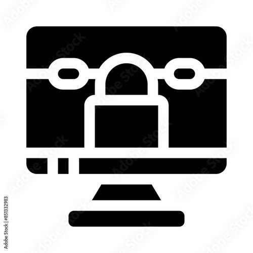ransomware glyph icon