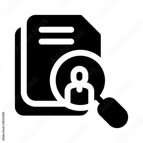curriculum glyph icon