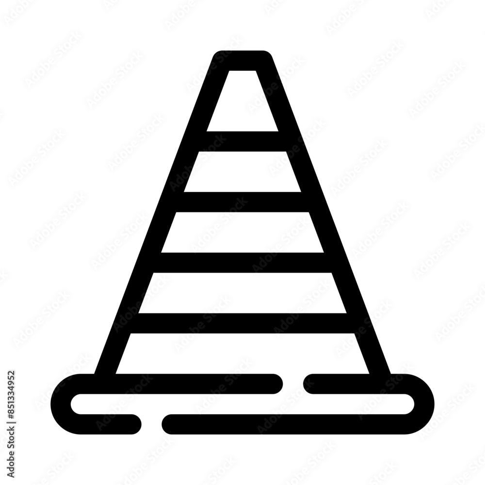 cone line icon cone line icon