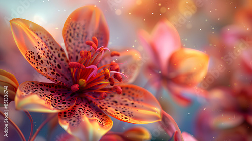 Realistic flower blooming render © suldev