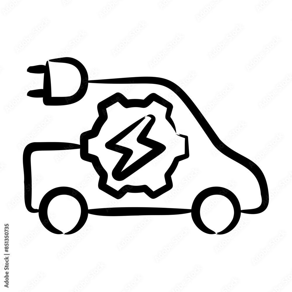 Electric Vehicle Icon