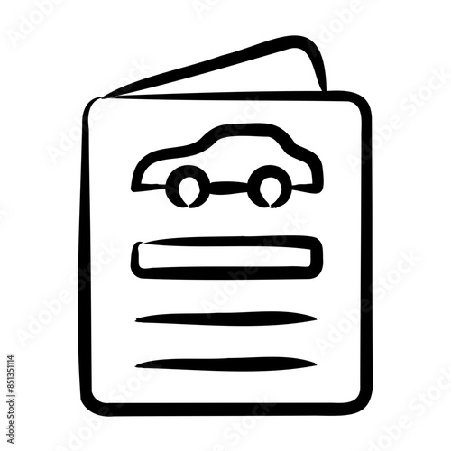 Vehicle Registration Icon