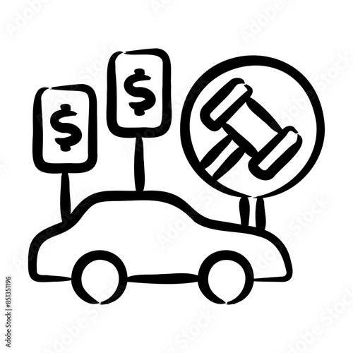 Car Auction Icon