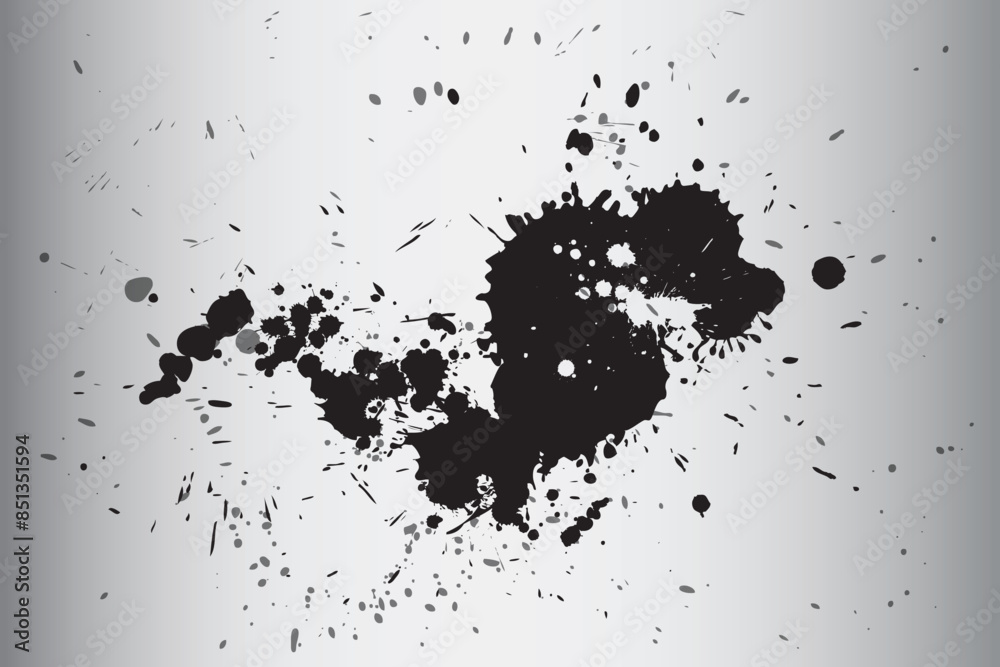 Abstract black paint splash design Abstract black paint splash design