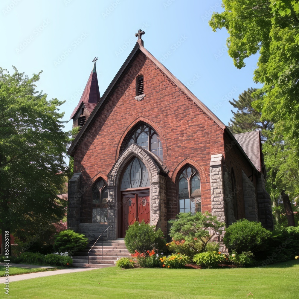 Fototapeta premium Exterior Architecture of the Christian Church