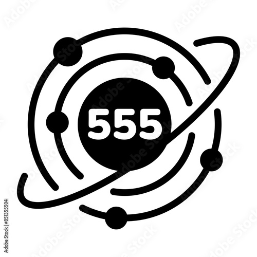 Get this glyph icon of astrological number 