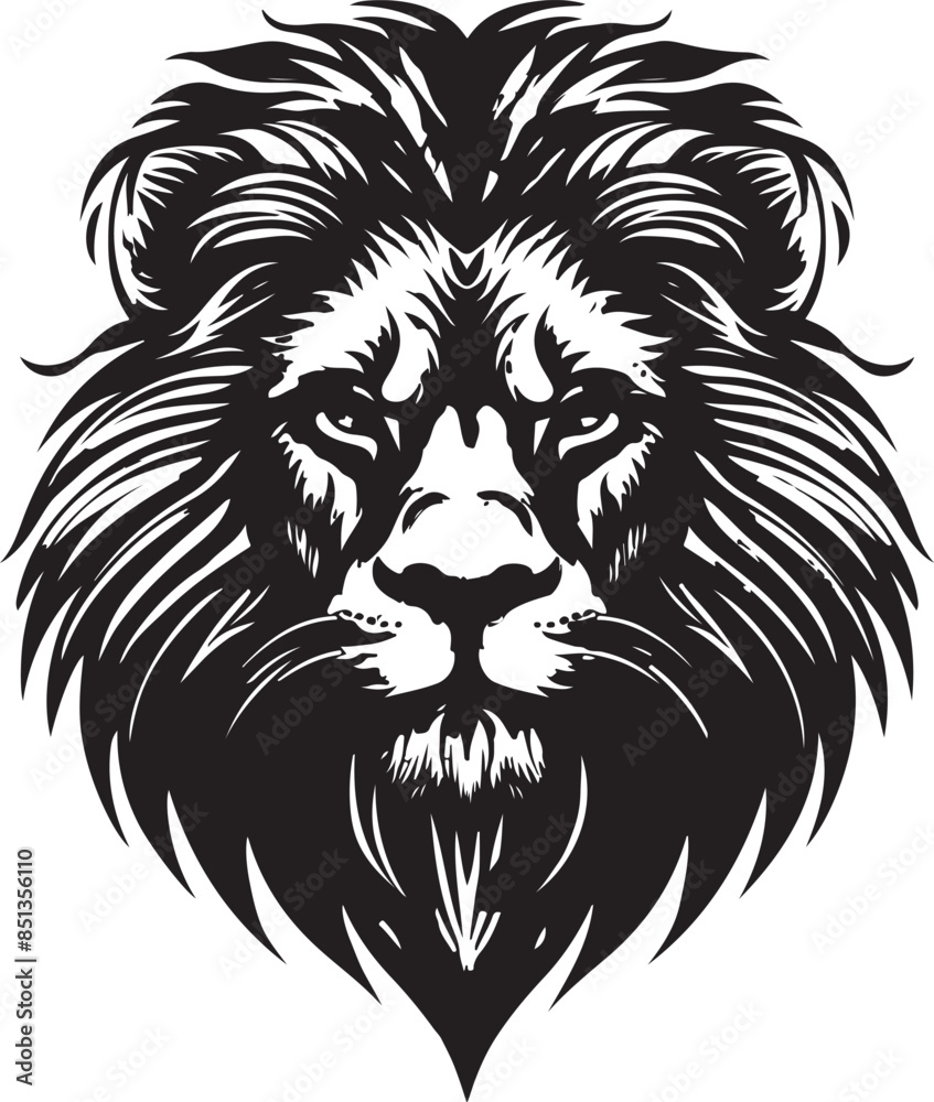 Lion face Logo Vector Illustration Lion face Logo Vector Illustration