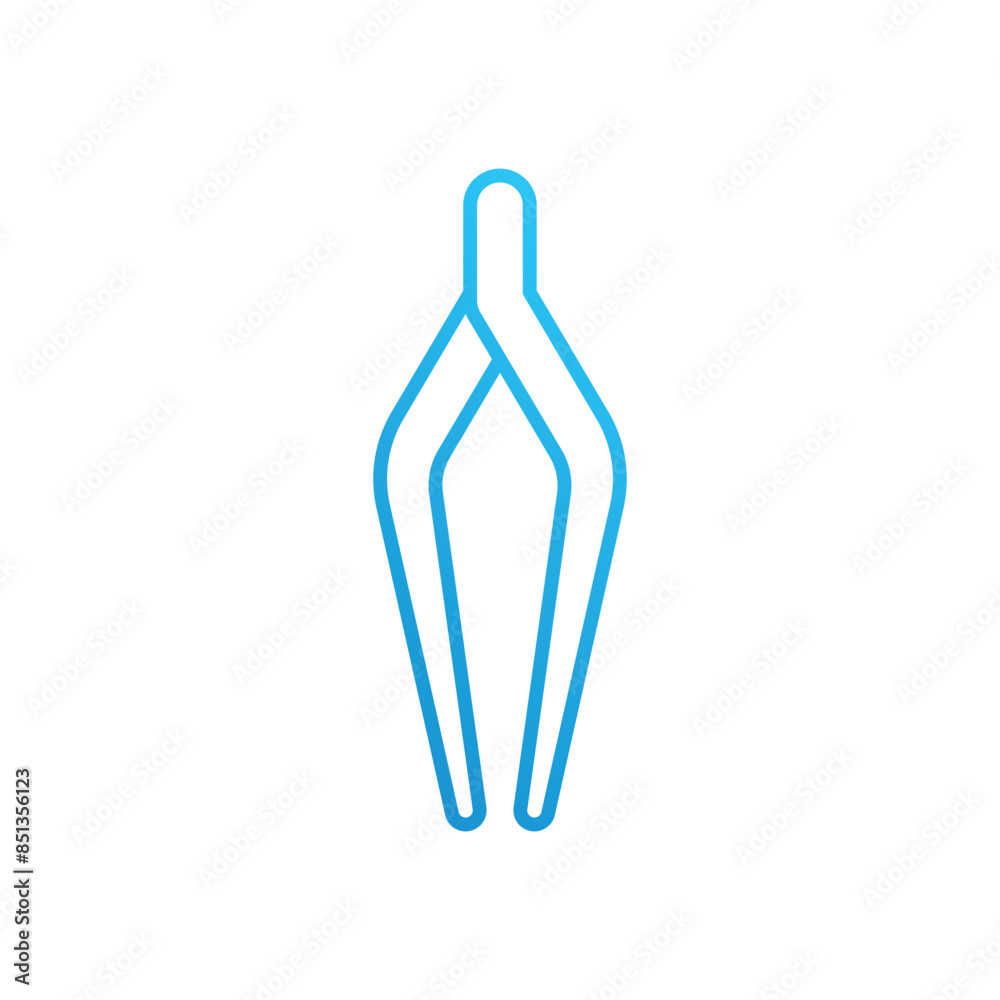 Tweezers vector icon vector icon Tweezers vector icon vector icon
