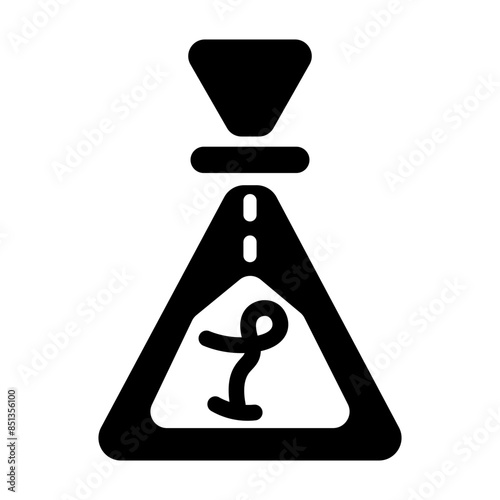 Download solid icon of distill symbol 