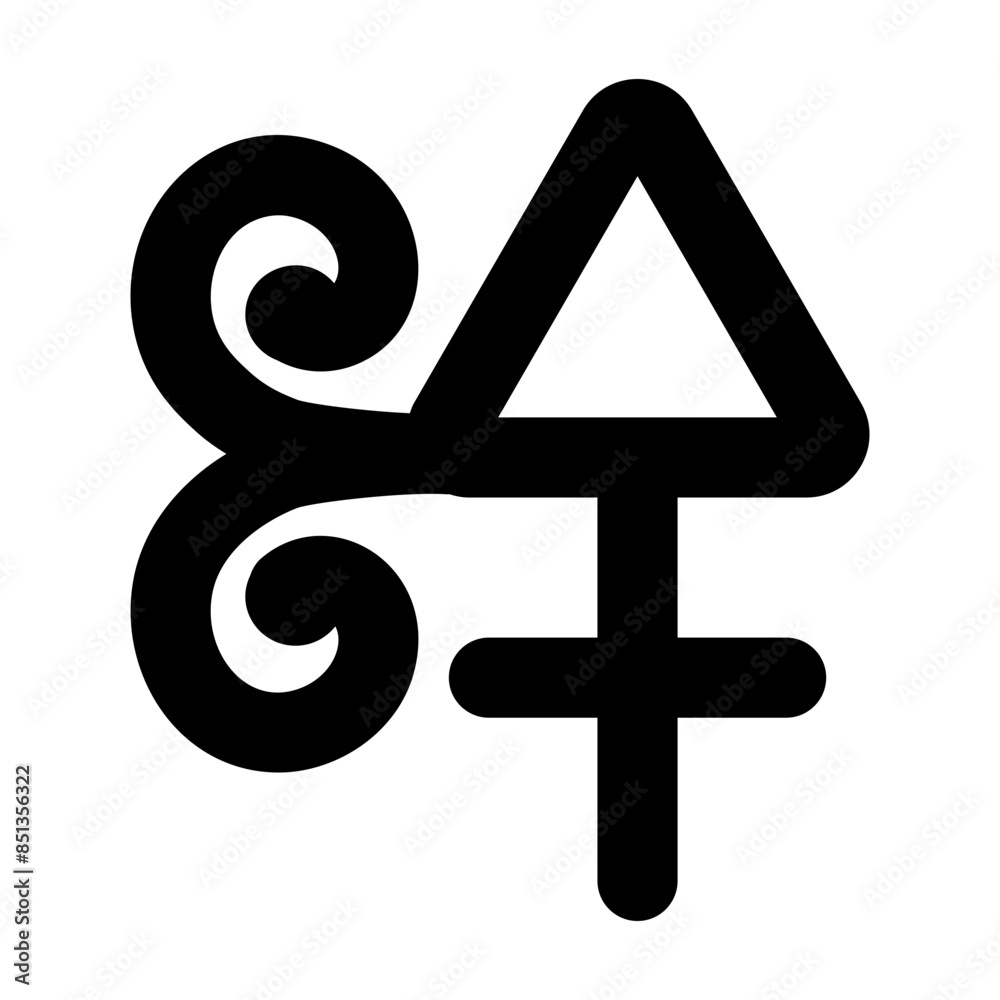 A filled style icon of sulphuric acid 