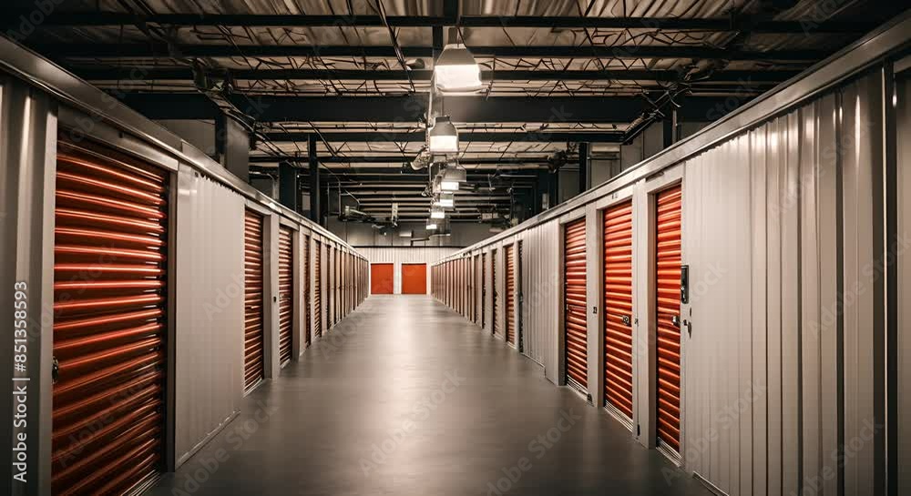 Individual rental storage rooms.