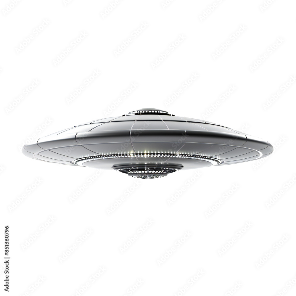 Unidentified flying object. UFO isolated on transparent Unidentified flying object. UFO isolated on transparent