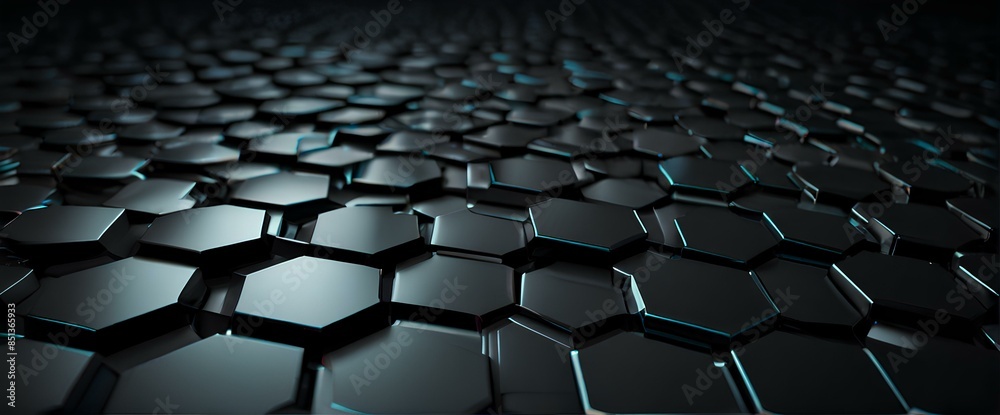 Naklejka premium A black and blue patterned surface