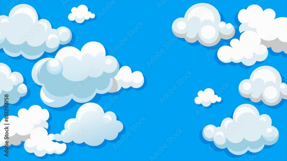 Cartoon clouds Cartoon clouds