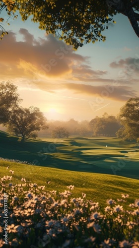 Beautiful VIsual of a Golf Court