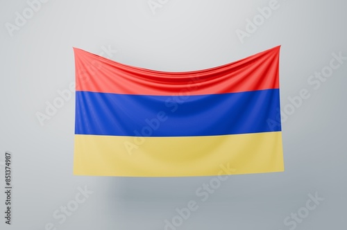 Free Download Armenia National Flag Waving Proudly. 3D Flag Banner Illustration image. - GFXLoad