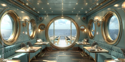 Retro-futuristic diners where classic Americana comfort foods get an atomic age makeover with Space Age plating styles