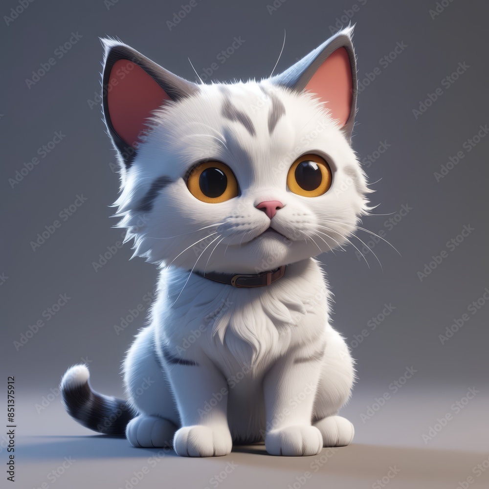 Obraz premium there is a cat that is sitting 