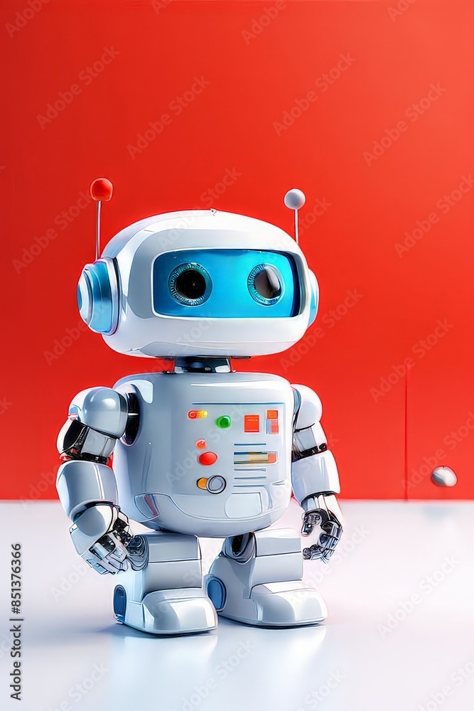 Naklejka premium AI Image Generator, Advanced Automaton