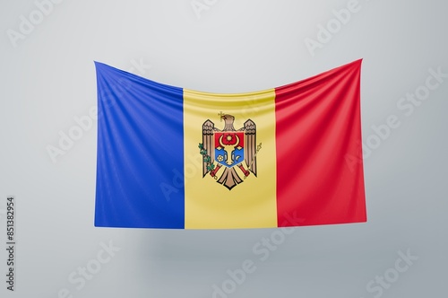 Free Download Moldova National Flag Waving Proudly. 3D Flag Banner Illustration image - GFXLoad
