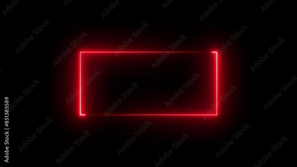 Neon glowing frame background. Lasers are pink. repetitive motion animation
