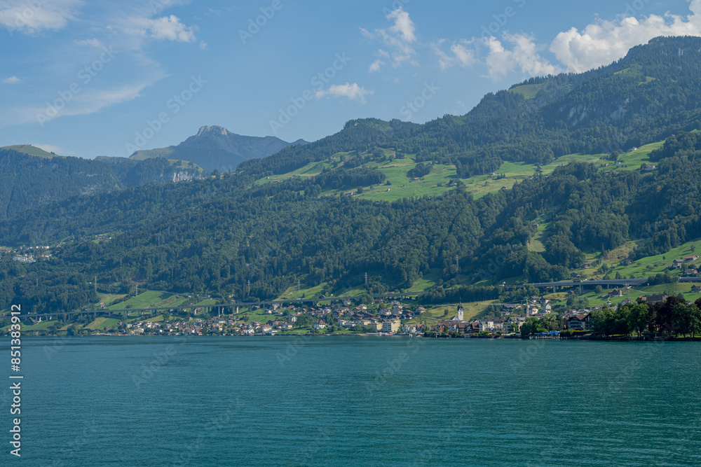 Alpine mountains and like in Switzerland. Alps mountains lake in Switzerland. Lake in the Swiss Alps. Panoramic of the nature of Switzerland. Nature of Swiss lakes. Switzerland scenic landscape. Alpine mountains and like in Switzerland. Alps mountains lake in Switzerland. Lake in the Swiss Alps. Panoramic of the nature of Switzerland. Nature of Swiss lakes. Switzerland scenic landscape.