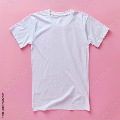 White color t-shirt mockup with copy space for your design presentation.