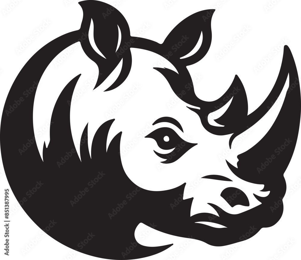 Rinoceros vector art silhouttee logo Rinoceros vector art silhouttee logo