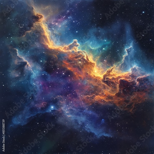 Ethereal Voyage Through the Etheric Nebula © Louis Deconinck