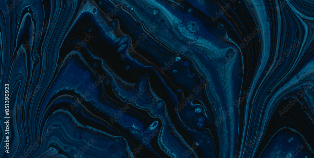 Obraz premium Enigmatic Elegance: Oil-Painted Liquid Art with Vibrant Translucent Colors 