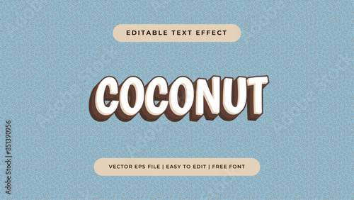Fruits theme text effect. 3D colorful font editable template