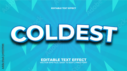 coldest editable text effect