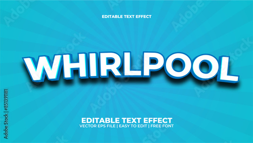 whirlpool editable text effect