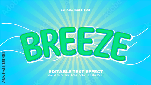 breeze editable text effect