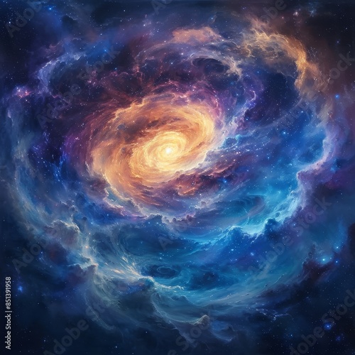 Ethereal Nebula in Stellar Glow © Louis Deconinck