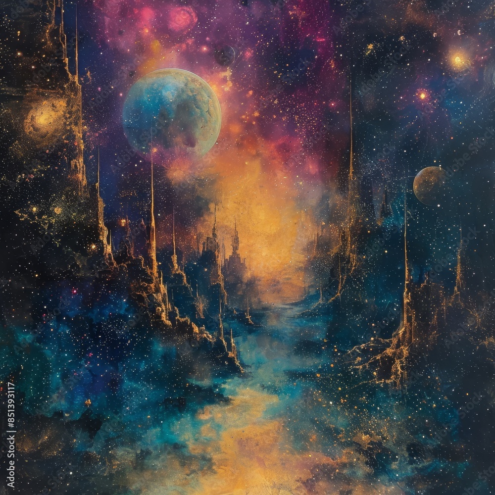Fototapeta premium Cosmic Illusion