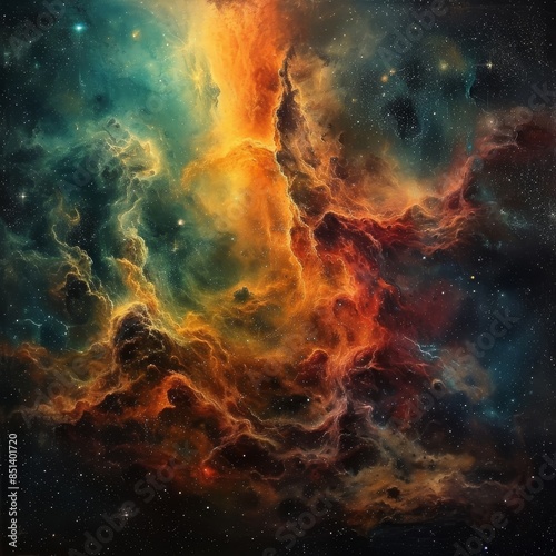 Celestial Harmony: A Nebula Symphony © Louis Deconinck