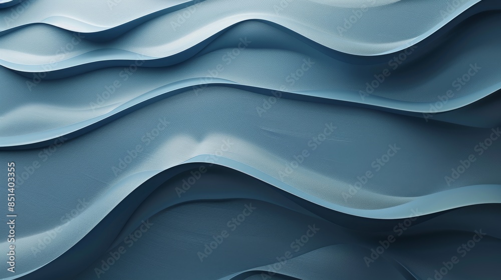 Abstract background of blue wavy lines creating a 3D effect Abstract background of blue wavy lines creating a 3D effect