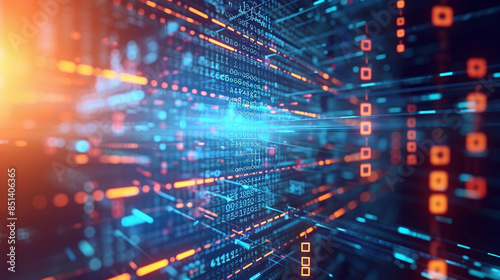 Wallpaper Mural Data exchange, digital technology background, software development, cloud computing. Business Intelligence, global network, Data analysis, technician team computer programming, internet technology	 Torontodigital.ca