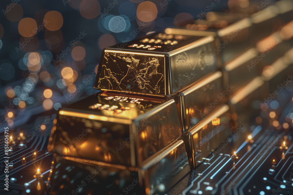 Gold bars stack on rate product life cycle stages with graphical data. Gold bars stack on rate product life cycle stages with graphical data.