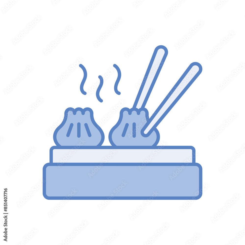 Dumpling vector icon Dumpling vector icon