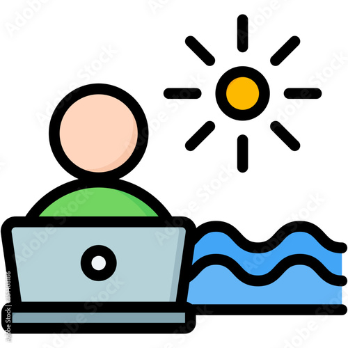 Digital Nomad Icon photo