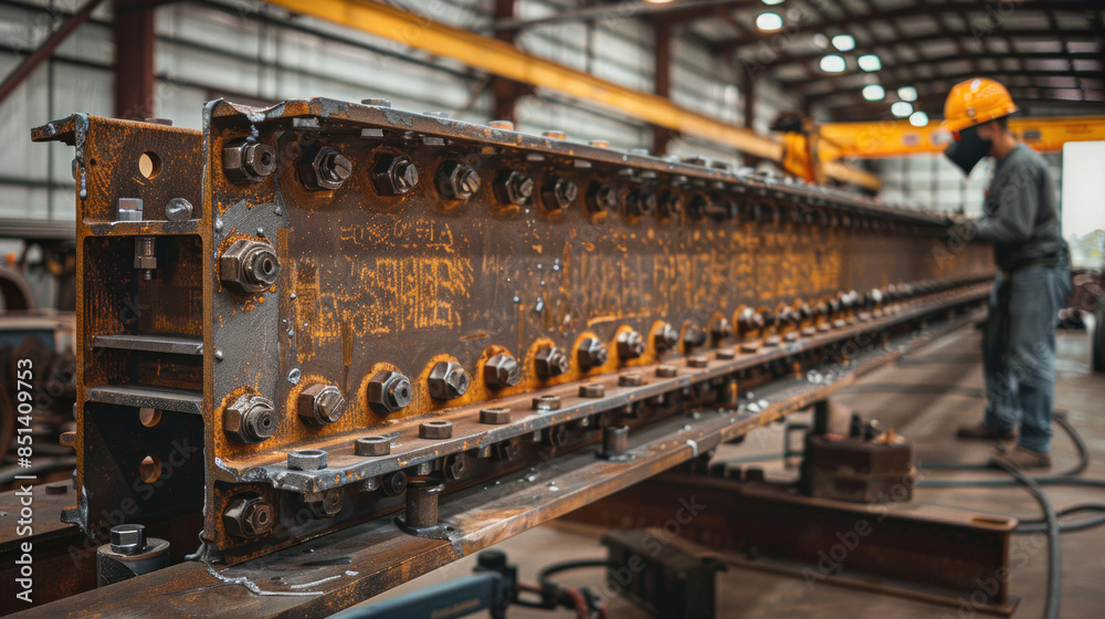 A skilled welders at work, fabricating metal structures with precision and expertise, showcasing the artistry of metalworking. A skilled welders at work, fabricating metal structures with precision and expertise, showcasing the artistry of metalworking.