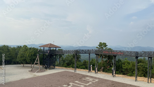 architecture skywalk structure tourism travel songkhla kuan ron hill.