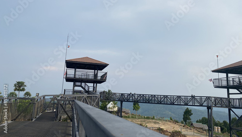 architecture skywalk structure tourism travel songkhla kuan ron hill.