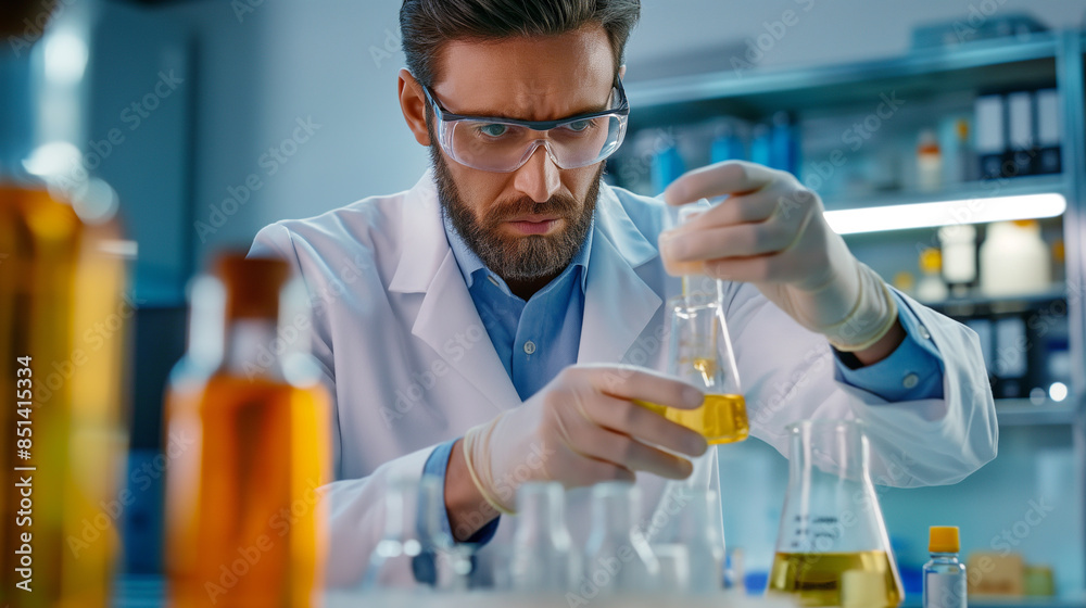 Close-up: Cannabis scientists examining the quality of cannabis oil extracts in a cultivation facility. Medical concept used for alternative medicine, herbal medicine and CBD oil production. Close-up: Cannabis scientists examining the quality of cannabis oil extracts in a cultivation facility. Medical concept used for alternative medicine, herbal medicine and CBD oil production.