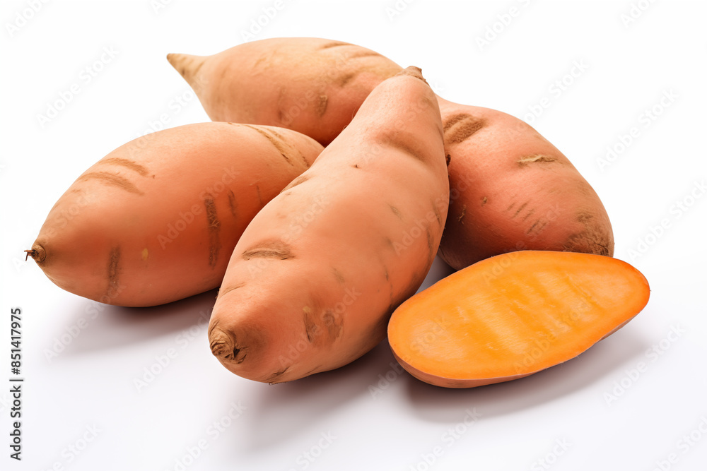 sweet potato isolated white background sweet potato isolated white background