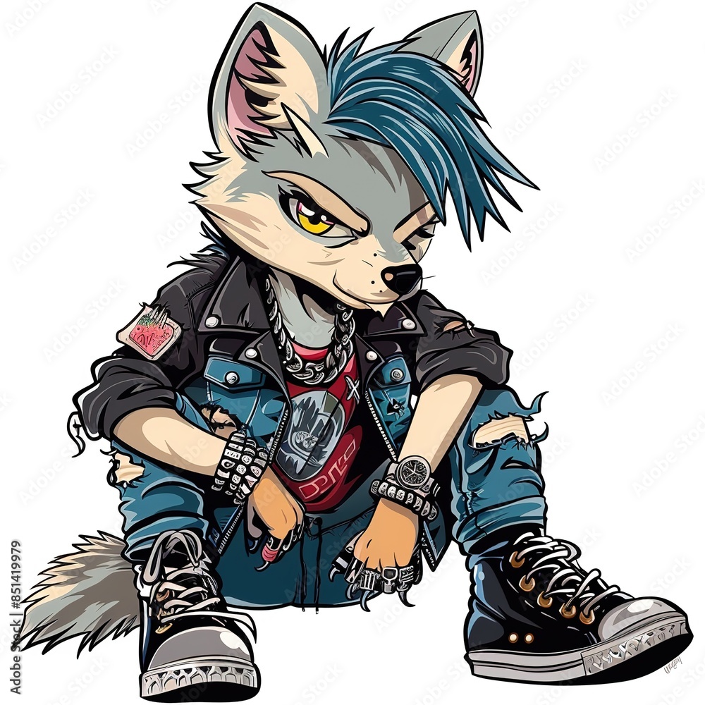 Wolve punk fashion Wolve punk fashion