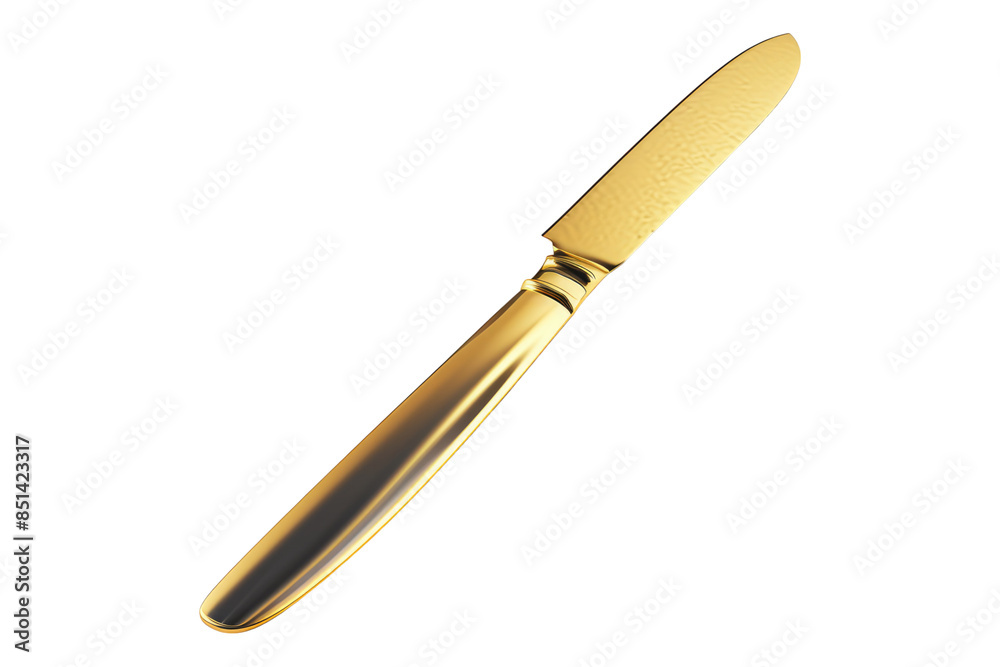 Golden pairing blade isolated on transparent background Golden pairing blade isolated on transparent background